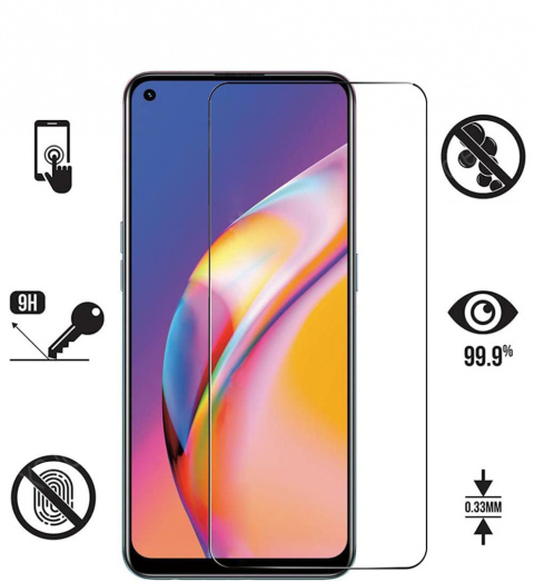 Szkło Hartowane Płaskie 9H do Oppo Reno 5 Lite