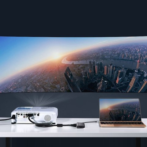 Ugreen 10w1 wielofunkcyjny HUB USB-C - 3x USB 3.0 / HDMI/ VGA/ RJ45 Gigabit/ czytnik kart SD TF/ AUX3.5mm/ Power Delivery 100W s