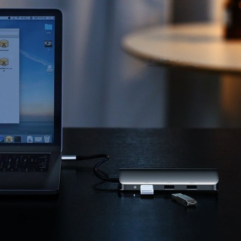 Ugreen 10w1 wielofunkcyjny HUB USB-C - 3x USB 3.0 / HDMI/ VGA/ RJ45 Gigabit/ czytnik kart SD TF/ AUX3.5mm/ Power Delivery 100W s