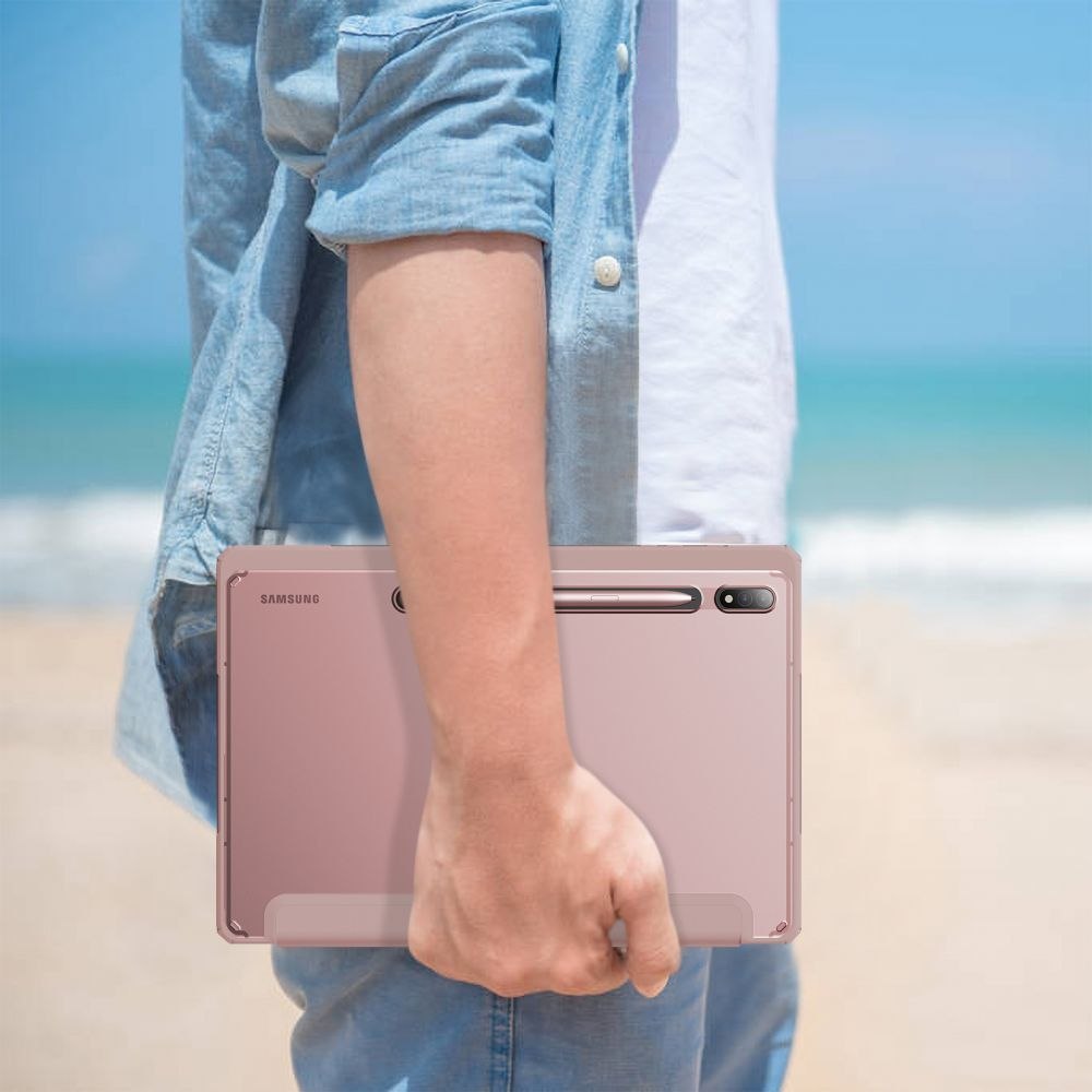 Etui Infiland Crystal Case do Galaxy Tab S7 FE 5G 12.4 Pink