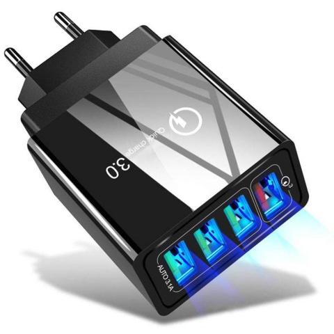 Ładowarka Sieciowa 3xUSB + USB QC3.0