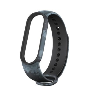 Silikonowa opaska Camo TPU do Xiaomi Mi Band 5 / 6 / 7 moro jasnoszary