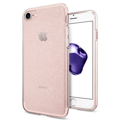 Etui Spigen Liquid Crystal Glitter do Iphone 7 / 8 różowy brokat