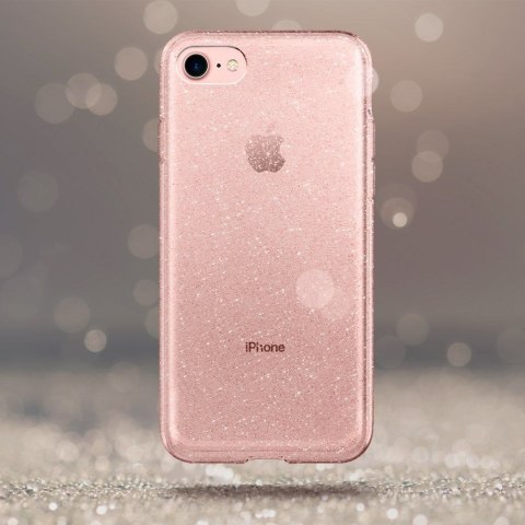 Etui Spigen Liquid Crystal Glitter do Iphone 7 / 8 różowy brokat