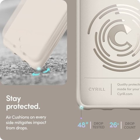 Etui Spigen Cyrill Stone do Galaxy A52 / A52S Cream