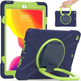 Etui X-Armor do iPad 10.2 2019 / 2020 / 2021 Navy / Lime