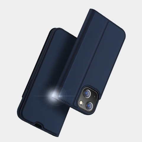 Etui pokrowiec z klapką iPhone 13 mini niebieski Dux Ducis Skin Pro kabura