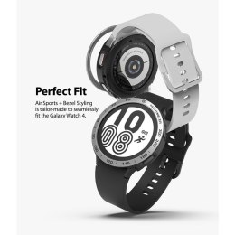 Etui z Nakładką Ringke Air & Bezel Styling do Galaxy Watch 4 44 mm black/silver