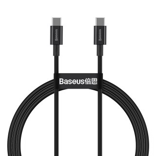 Baseus Superior kabel przewód USB Typ C - USB Typ C szybkie ładowanie Quick Charge / Power Delivery / FCP 100W 5A 20V 1m czarny 