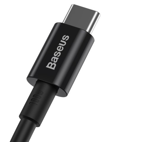 Baseus Superior kabel przewód USB Typ C - USB Typ C szybkie ładowanie Quick Charge / Power Delivery / FCP 100W 5A 20V 1m czarny 