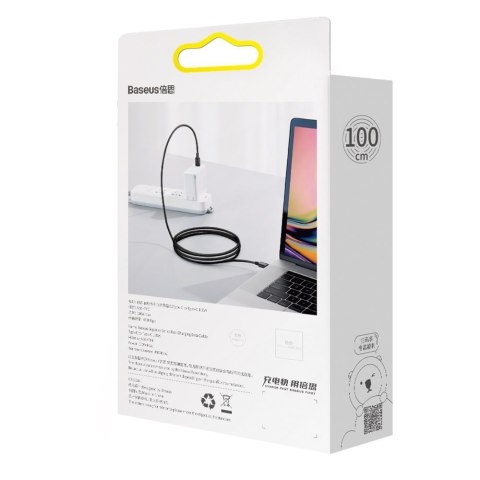 Baseus Superior kabel przewód USB Typ C - USB Typ C szybkie ładowanie Quick Charge / Power Delivery / FCP 100W 5A 20V 1m czarny 