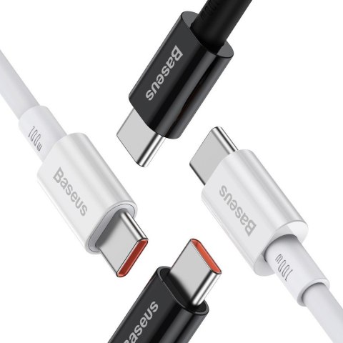 Baseus Superior kabel przewód USB Typ C - USB Typ C szybkie ładowanie Quick Charge / Power Delivery / FCP 100W 5A 20V 1m czarny 