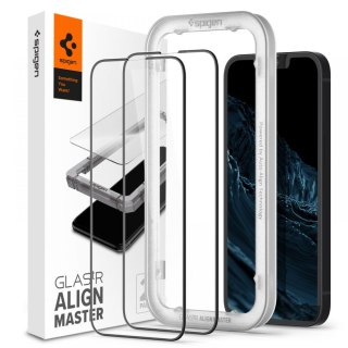 2x Szkło Hartowane Spigen Alm Glass Fc do iPhone 13 Mini Black