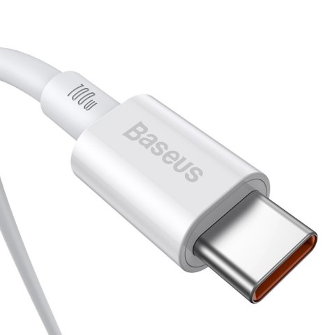 Baseus Superior kabel przewód USB Typ C - USB Typ C szybkie ładowanie Quick Charge / Power Delivery / FCP 100W 5A 20V 2m biały (