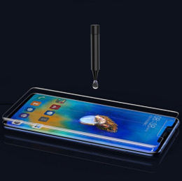Szkło Hartowane Zaokrąglone UV do Huawei Mate 30 Pro + Lampa UV
