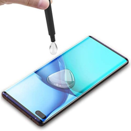 Szkło Hartowane Zaokrąglone UV do Huawei Mate 40 Pro + Lampa UV