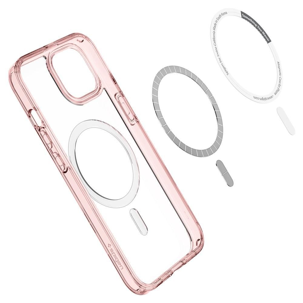 Etui Spigen Ultra Hybrid Mag Magsafe do iPhone 13 Mini Rose Crystal