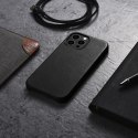 Etui ICarer Oil Wax Premium Leather Magsafe Back do iPhone 13 Pro Max black