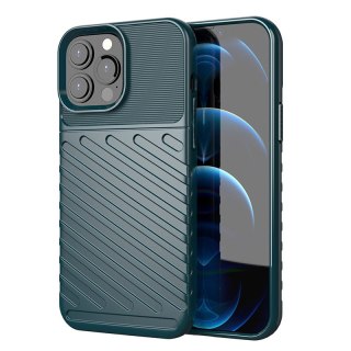 Etui Thunder Case Elastyczne Pancerne do iPhone 13 Pro Max zielony