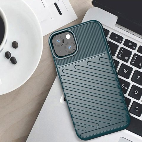 Etui Thunder Case Elastyczne Pancerne do iPhone 13 zielony