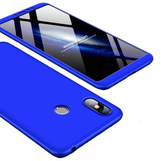 Etui na całą obudowę przód + tył do Xiaomi Mi Max 3 niebieski