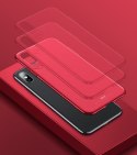 Ultracienkie etui MSVII Simple do iPhone XS Max czerwony