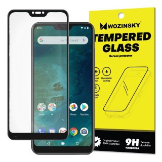 Szkło hartowane Full Glue na cały ekran z ramką do Xiaomi Mi A2 Lite / Redmi 6 Pro czarny