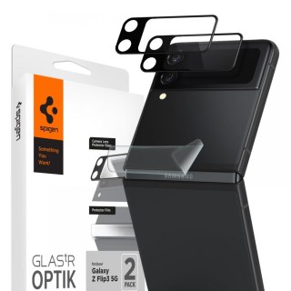 2x Szkło na aparat Spigen Optik do Galaxy Z Flip 3 Black