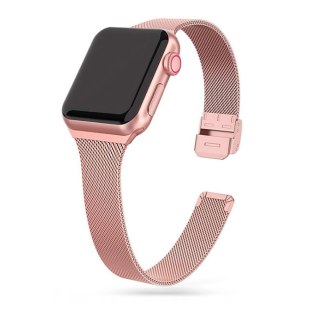 Bransoleta Thin Milanese do Apple Watch 4 / 5 / 6 / 7 / SE (38 / 40 / 41 mm) Rose Gold