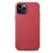 Etui ICarer Case Leather do iPhone 12 / 12 Pro czerwony (kompatybilne z MagSafe)