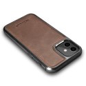 Etui ICarer Leather Oil Wax do iPhone 12 mini brązowy
