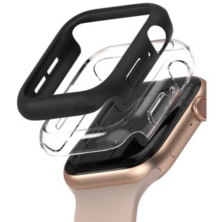 2x Nakładka Ringke Slim do Apple Watch 4 / 5 / 6 / SE (40 mm) Clear & Black