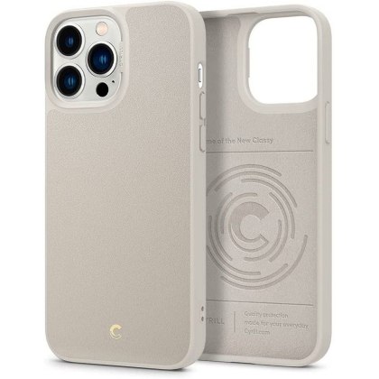 Etui Spigen Cyrill Leather Brick do iPhone 13 Pro Max Cream