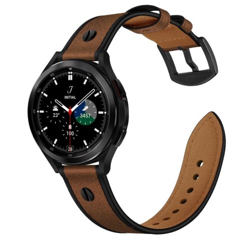 Pasek ze skóry do Galaxy Watch 6/5 Pro/5/4/Active 2/1 opaska Braders