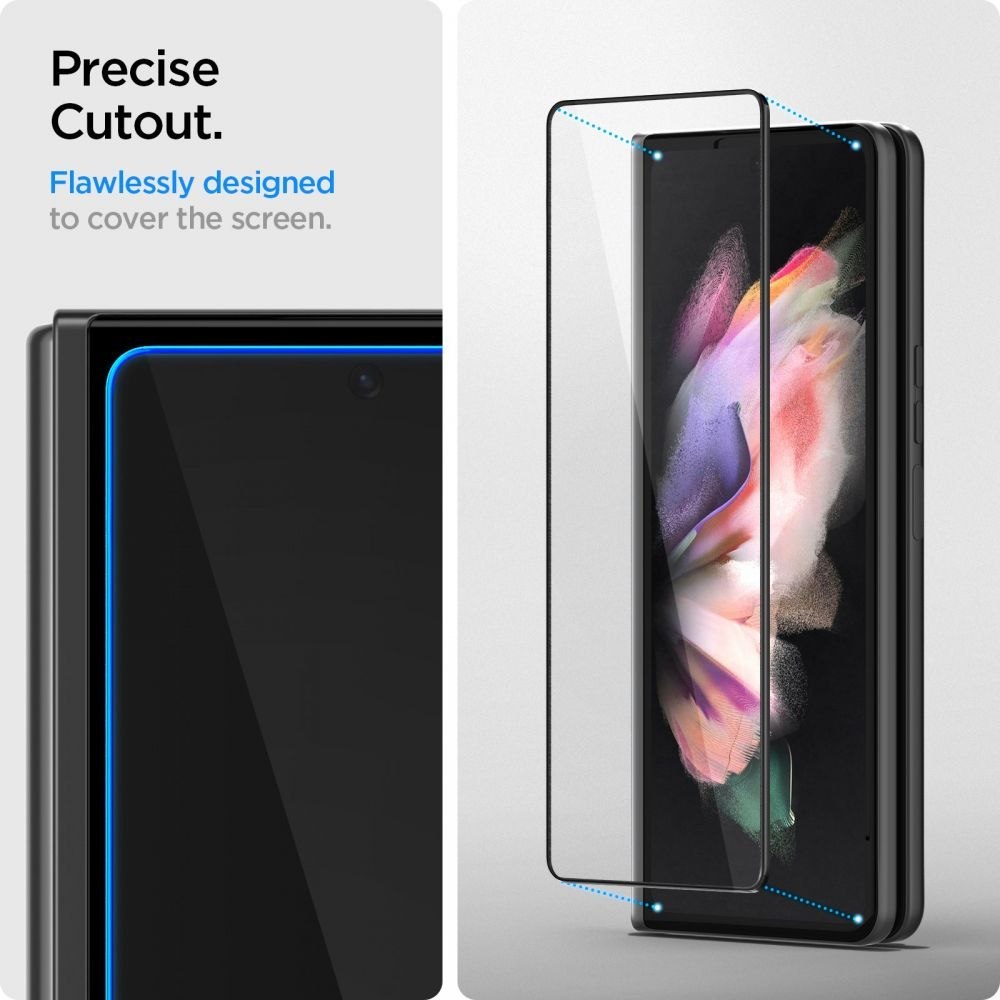 Szkło Ochronne Spigen Glass Fc & Hinge Film do Galaxy Z Fold 3 Black