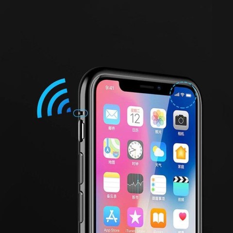 Wozinsky Full Magnetic Case magnetyczne etui 360 pokrowiec na przód i tył z wbudowanym szkłem Samsung Galaxy A72 4G czarno-przez