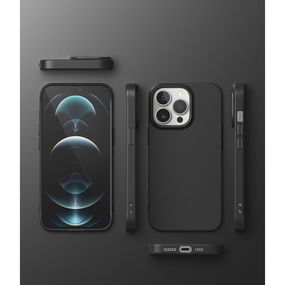 Etui Ringke Air S ultracienkie żelowe do iPhone 13 Pro Czarny