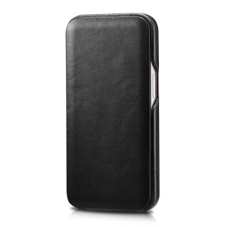 Etui ICarer Curved Edge Vintage Folio do iPhone 13 Pro Max czarny