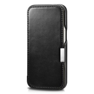 Etui ICarer Metal Clip Vintage Folio do iPhone 13 Pro Max czarny