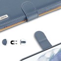 Etui Hivo Dux Ducis skórzane z klapką do Samsung Galaxy S21 FE niebieski