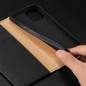 Etui Hivo Dux Ducis skórzane z klapką do iPhone 13 Pro czarny