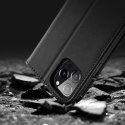 Etui Hivo Dux Ducis skórzane z klapką do iPhone 13 czarny