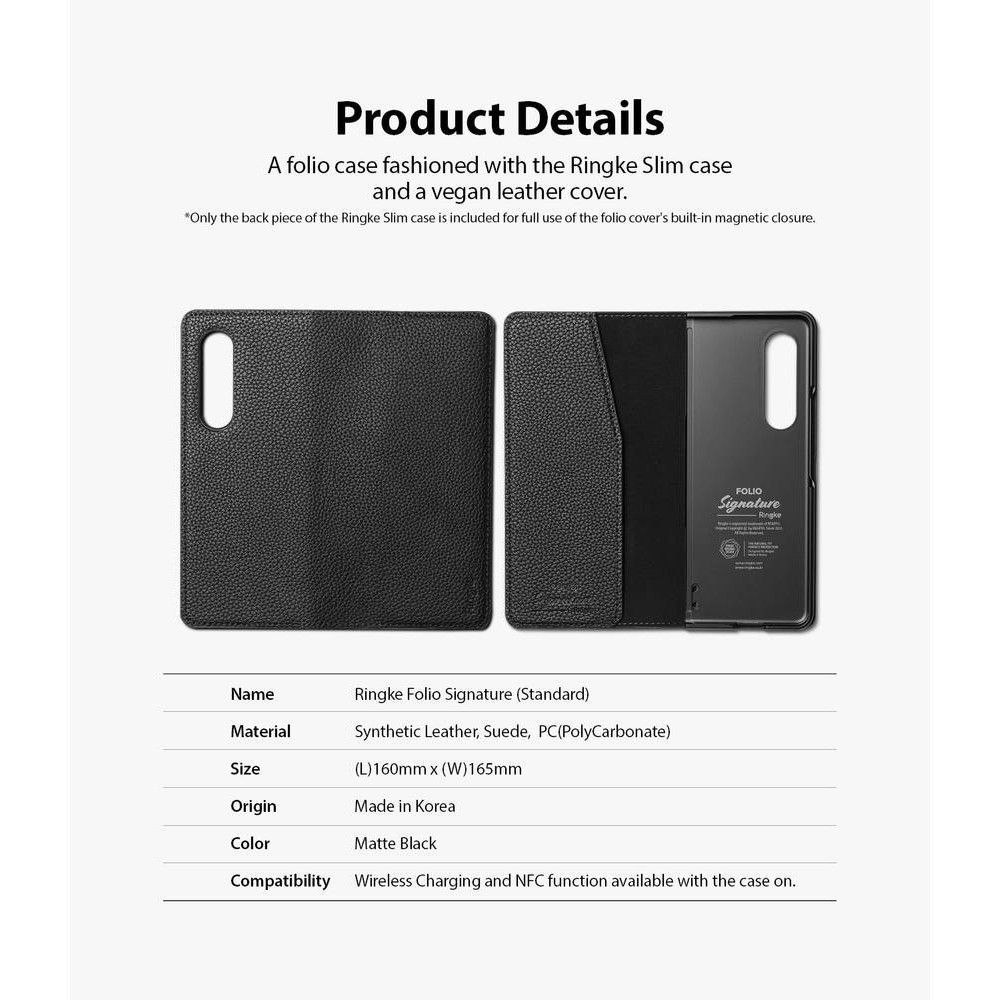 Etui Ringke Signature Standard do Galaxy Z Fold 3 Black
