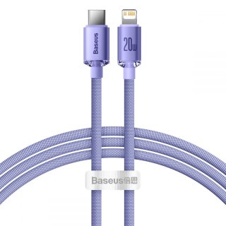 Kabel Baseus Crystal Shine Typ-C - Lightning 120cm Purple