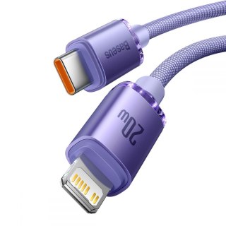 Kabel Baseus Crystal Shine Typ-C - Lightning 120cm Purple