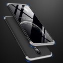 Etui na całą obudowę przód + tył do OnePlus 6T czarno-srebrny