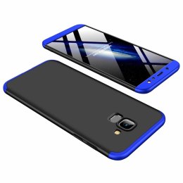 Etui na całą obudowę przód + tył do Samsung Galaxy A6 2018 czarno-niebieski