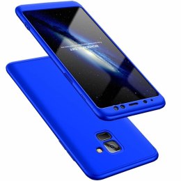 Etui na całą obudowę przód + tył do Samsung Galaxy A8 2018 niebieski