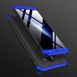 Etui na całą obudowę przód + tył do Samsung Galaxy J4 Plus 2018 czarno-niebieski