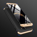 Etui na całą obudowę przód + tył do Samsung Galaxy J4 Plus 2018 czarno-złoty